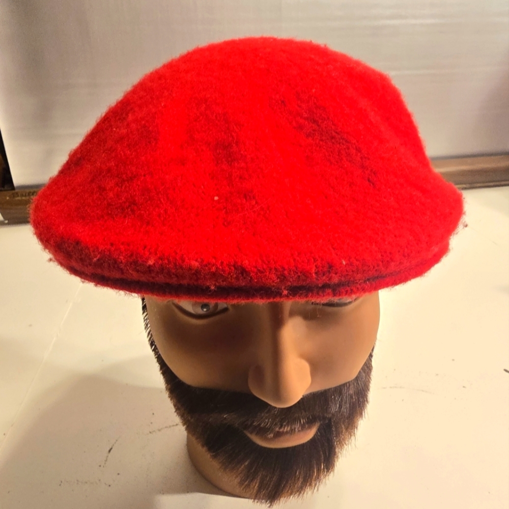EPOCH APPAREL MEN'S SOLID RED 100% WOOL SIZE L/XLARGE